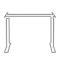 Mesa elevadora eléctrica de dos patas.